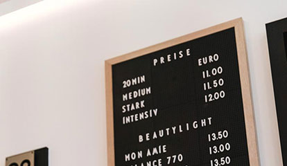 Solarium Sonnenstudio Suntime No. 1 in Rheda-Wiedenbrück - Preise